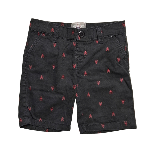Faze 1 black lobster print chino flat front short 4T - Picture 1 of 4